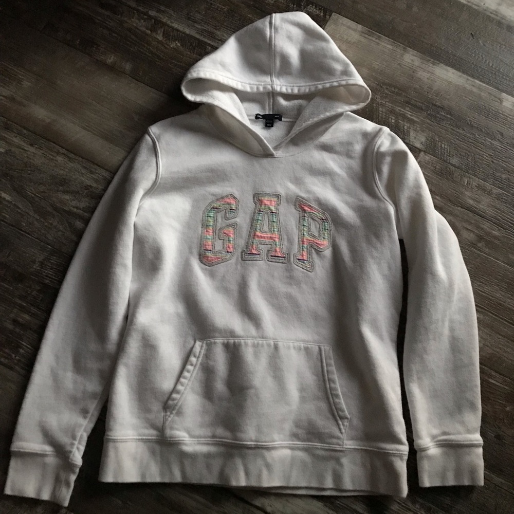 Gap white cotton hoodie Sz M